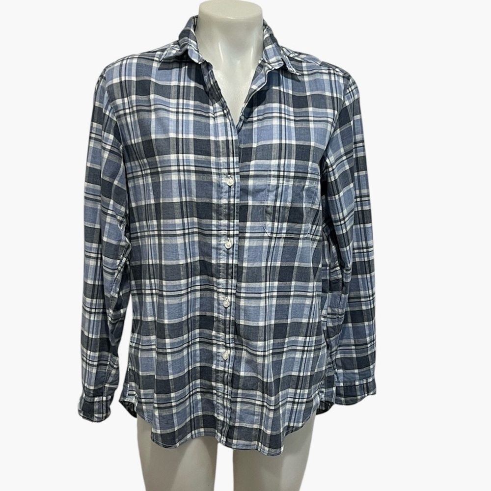 Grayson blue plaid cotton hero button down shirt size 3 (Medium)